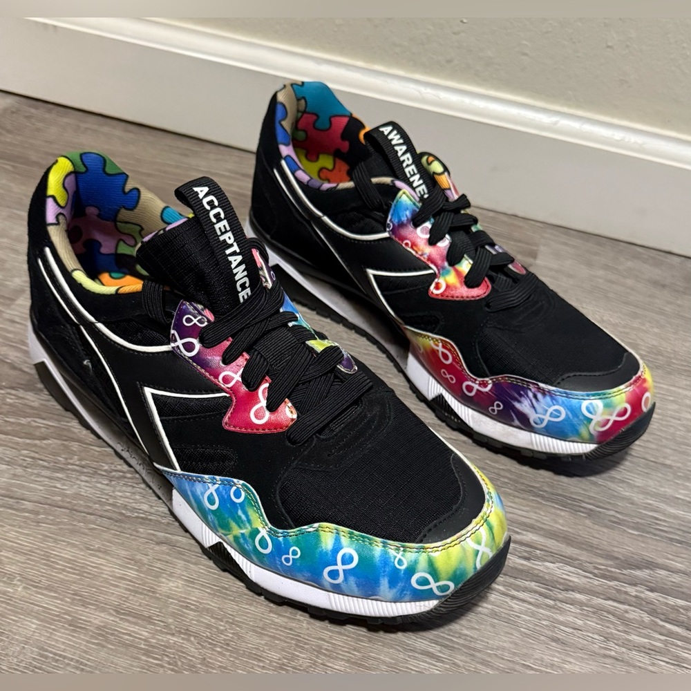 Mens Diadora “Be Seen” Autism Awareness Sneakers Sarath Be Seen Limited Edition